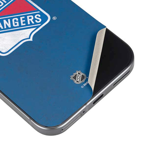 NHL New York Rangers Distressed Google Pixel 9 Skin